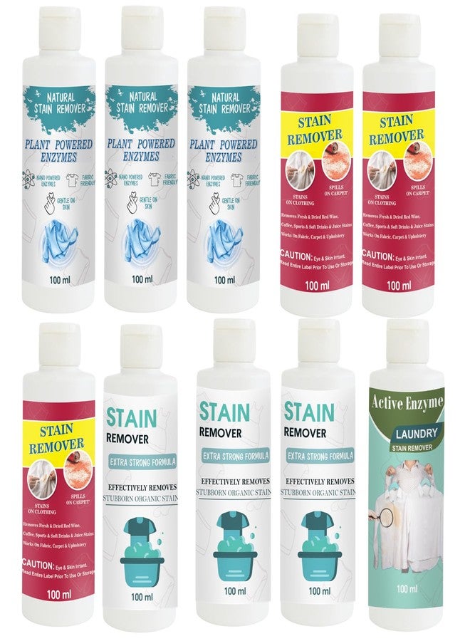 TOOVUS Stain Remover Combo Pack of Shirt x3, Red x3, Doll x3 and Pista Stain Remover | Multi-Surface Cleaning Solution for Clothes, Fabrics, Upholstery (100 g Each - Image 1